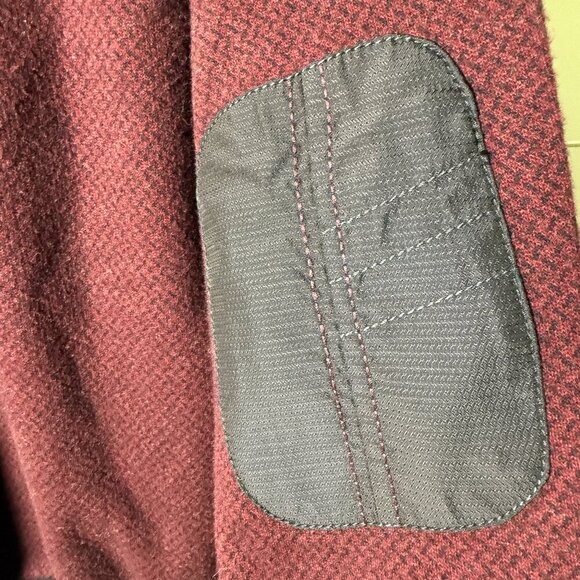 Galvani Sweater Elbow Patches, Burgandy with Black Detail, Size M - Picture 3 of 9